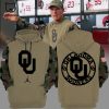 Oklahoma Football USA Black Design 3D Hoodie