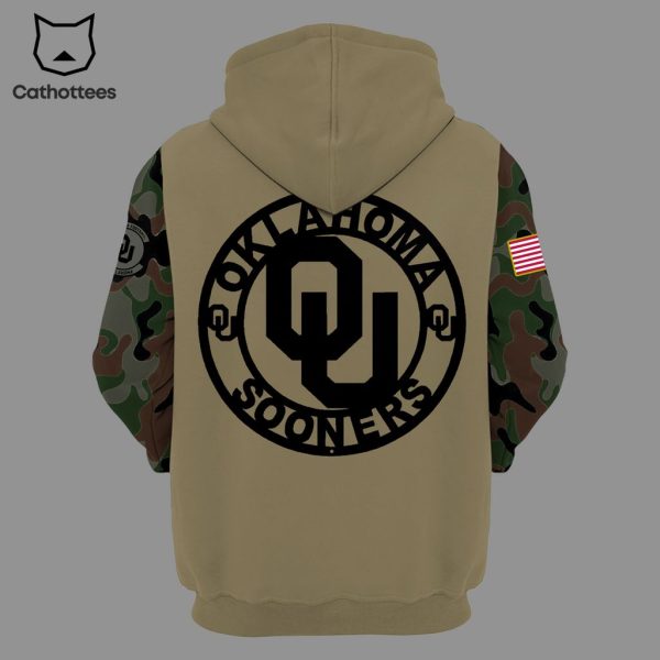 Oklahoma Football Sooners Logo Design 3D Hoodie