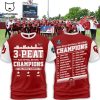 Oklahoma Sooners 2023 NCAA Nike Logo National Champion Red Design 3D T-Shirt