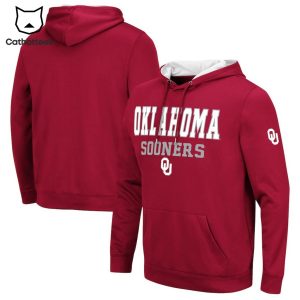 Oklahoma Sooners Logo Red Football Design 3D Hoodie