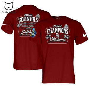 Oklahoma Sooners National Champions Oklahoma Red Design Nike Logo Design 3D T-Shirt