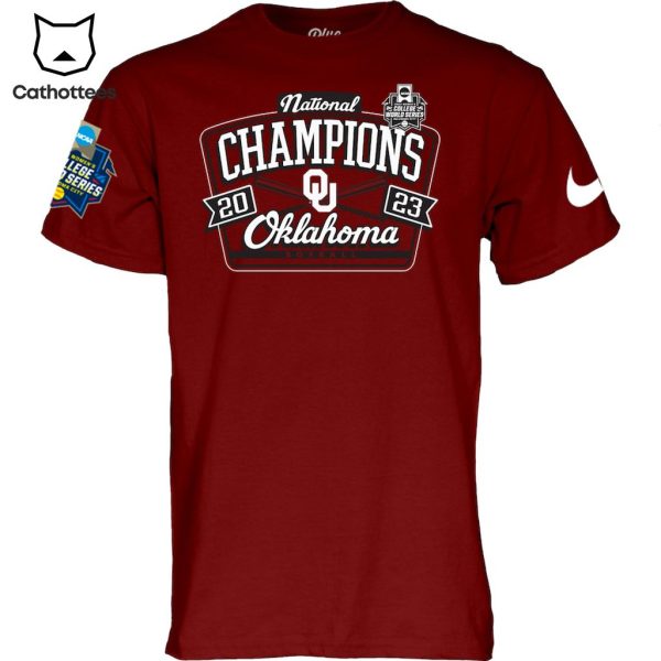 Oklahoma Sooners National Champions Oklahoma Red Design Nike Logo Design 3D T-Shirt