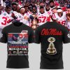 Ole Miss Rebels Egg Bowl 2023 Champions White Nike Logo Design 3D T-Shirt