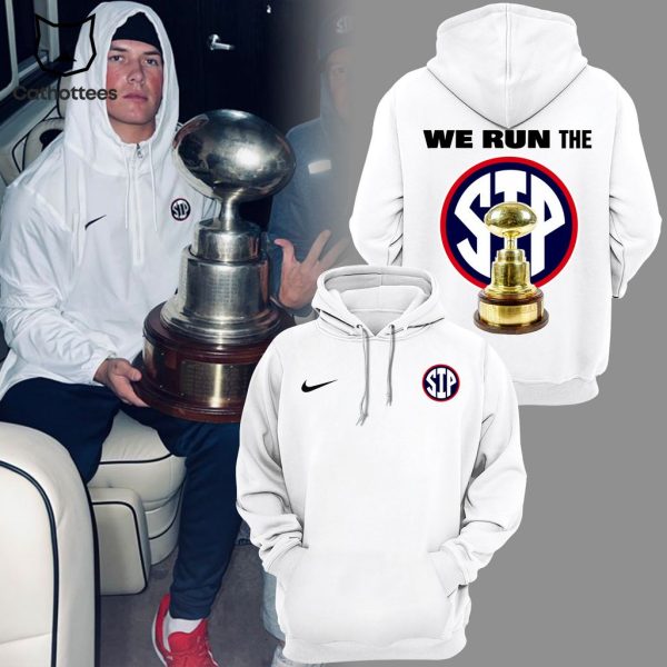 Ole Miss Rebels Football Champions NCAA We Run Nike Logo White Design 3D Hoodie