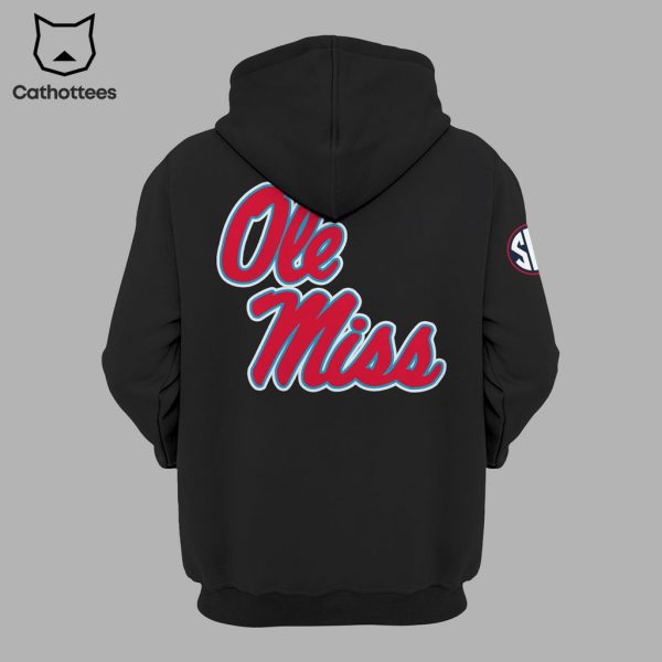 Ole Miss Rebels Football Come to the Sip Black Nike Logo Design 3D Hoodie