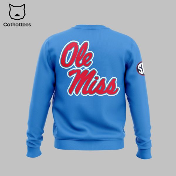 Ole Miss Rebels Football Come to the Sip Blue Nike Design 3D Sweater