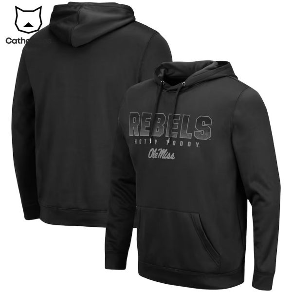 Ole Miss Rebels Football Hotty Toddy Black Design 3D Hoodie