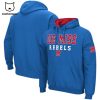 Ole Miss Rebels Football Team Logo Blue Design 3D Hoodie