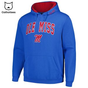 Ole Miss Rebels Football Team Logo Blue Design 3D Hoodie