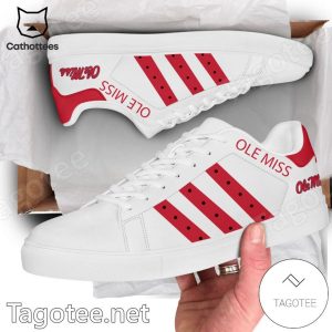 Ole Miss Rebels Whit Red Trim Design Stan Smith