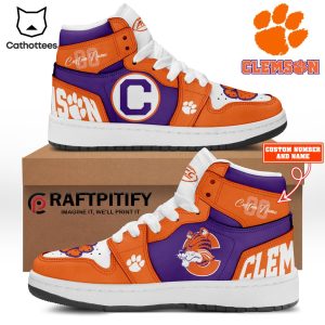 Personalized Clemson Tigers Football 2023 Design Air Jordan 1 High Top