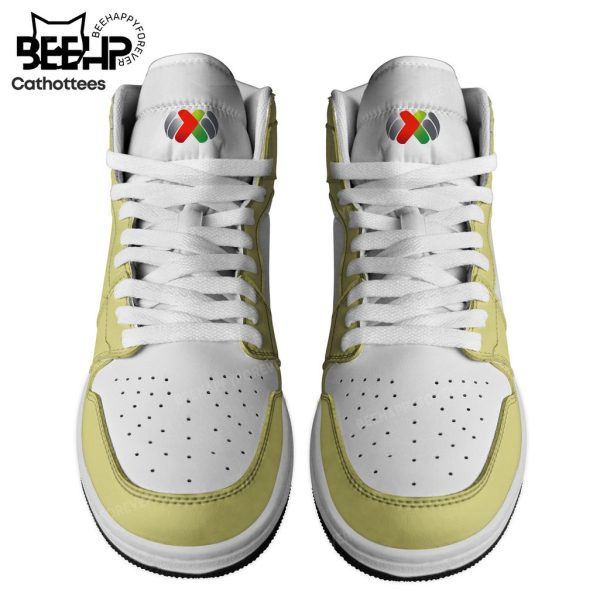 Personalized  Club America Nike Logo Yellow White Design Air Jordan 1 High Top