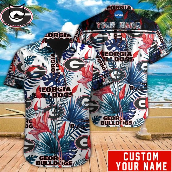 Personalized Georgia Bulldogs Logo Design Hawaiian Shirt