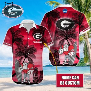 Personalized Georgia Bulldogs Red Mascot Design Hawaiian Shirt