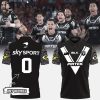 New Zealand National Rugby League Team Kiwis NZRL Black Design 3D Polo Shirt