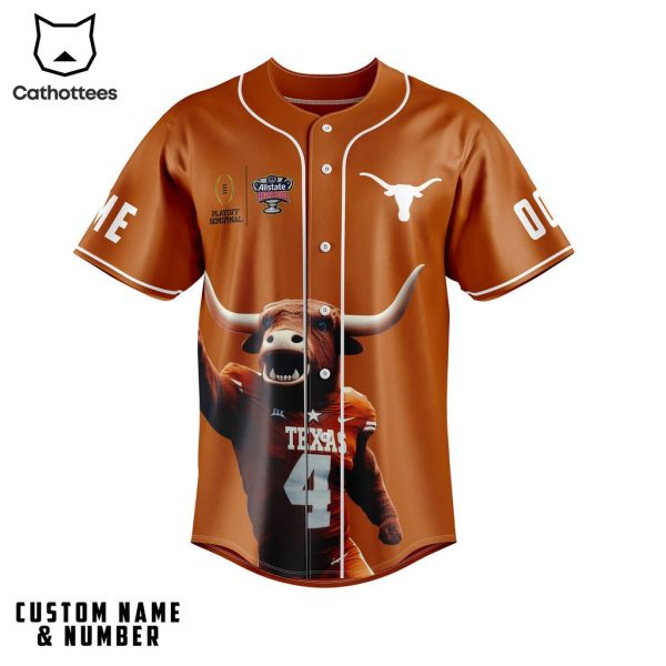 Personalized Playoff Semifinal Allstate Sugarbowl Orange Design Baseball Jersey