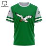 Brotherly Shove Eagles Philadelphia Eagles NFL Logo Green Design 3D T-Shirt