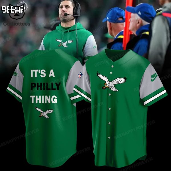 Philadelphia Eagles Kelly Green It’s Philly Thing Design Baseball Jersey