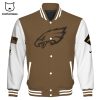 Philadelphia Eagles  NFL Green White Mascot Design Baseball Jacket