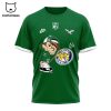 Philadelphia Eagles 1933 Football Green Nike Logo NFL Design 3D T-Shirt