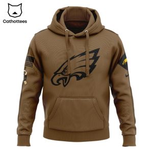 Philadelphia Eagles NFL Nike Logo Brown Design 3D Hoodie