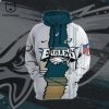 Philadelphia Eagles NFL Nike Logo Brown Design 3D Hoodie