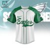 Personalized Philadelphia Eagles NFL White Nike Logo Design Baseball Jersey