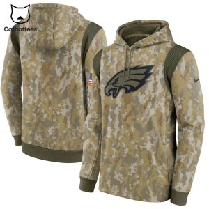 Philadelphia Eagles Salute To Service Nike Logo Design 3D Hoodie