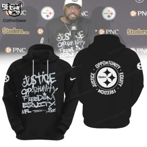 Pittsburgh Steelers Justice Opportunity Equity Nike Logo Design 3D Hoodie