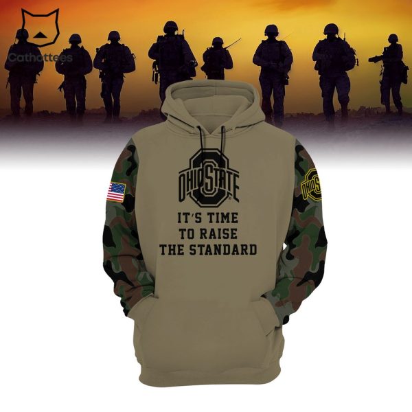 Salute To Service For Veterans Day Ohio State Football All Who Served Thank You Veterans 3D Hoodie