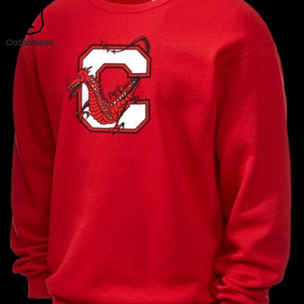 Sunny Cortland Football Red Logo Design 3D Hoodie