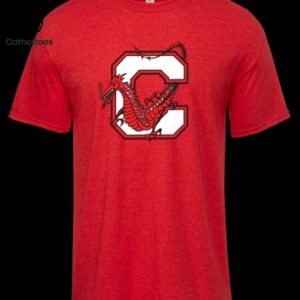 Sunny Cortland Football Red Logo Design 3D T-Shirt