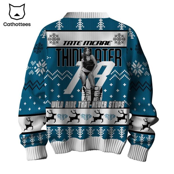 Tate Mcrae Think Later Wild Ride That Never Stops Design 3D Sweater