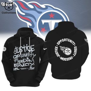 Tennessee Titans Justice Opportunity Equity Nike Logo Design 3D Hoodie