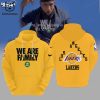 We Are Family Lost Angeles Lakers Nike Logo Black Design 3D Hoodie