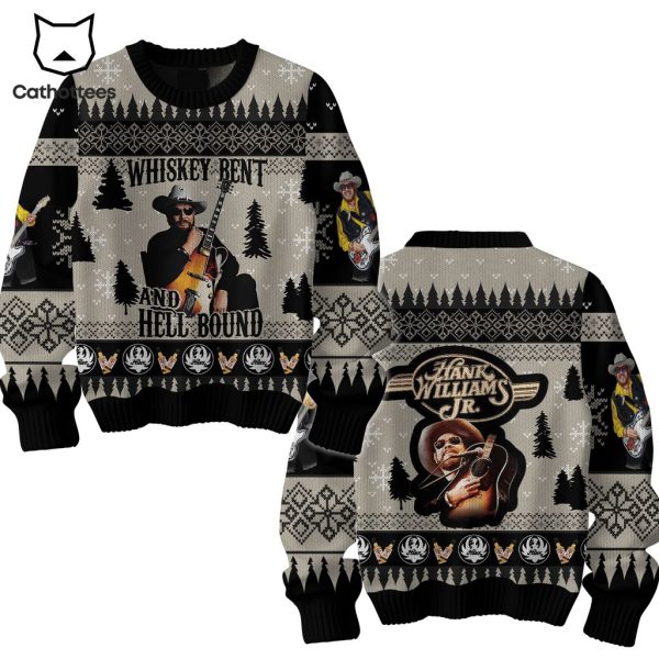 Whiskey Bent And Hell Bound Christmas Design 3D Sweater