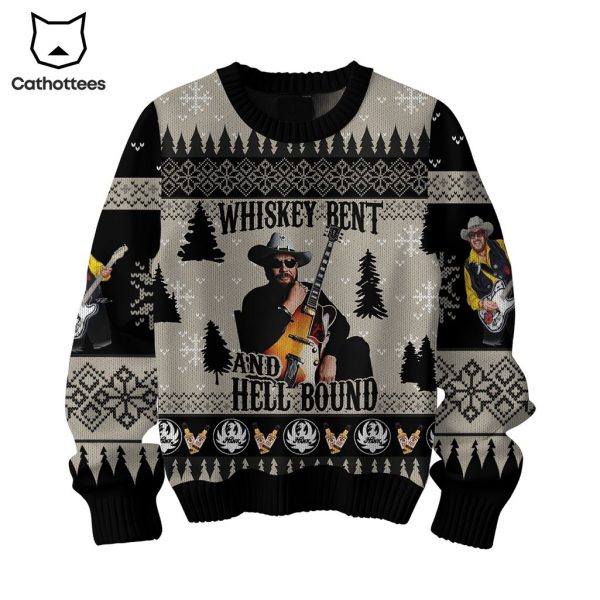 Whiskey Bent And Hell Bound Christmas Design 3D Sweater