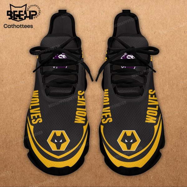 Wolverhampton Wanderers Black Yellow Design Max Soul Shoes