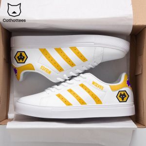 Wolverhampton Wanderers White Yellow Trim Design Stan Smith