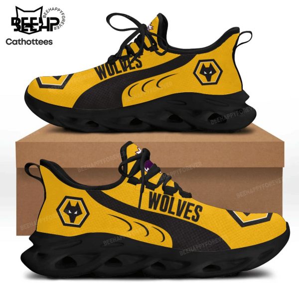 Wolverhampton Wanderers Yellow Black Design Max Soul Shoes