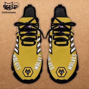 Wolverhampton Wanderers Yellow White Trim Design Max Soul Shoes
