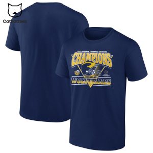 2023 College Football National Champions Wolverines Blue Design 3D T-Shirt