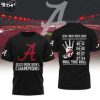 2023 Alabama Crimson Tide  SEC Football Conference Champions Logo Black Design 3D T-Shirt