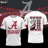 Alabama Crimson Tide Nick Saban Goat Nike Logo Black Design 3D T-Shirt