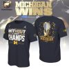 2023 National Champions Without A Doubt Champs University Of Michigan Portrait Black Design 3D T-Shirt