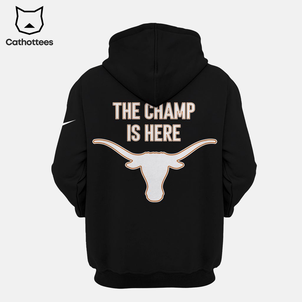 2023 Texas Longhorns 2023 Big 12 Football Conference Champions Is Here Design 3D Hoodie Longpant Cap Set