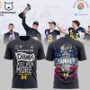 2024 Rose Bowl Champions Michigan Football Black Design 3D T-Shirt