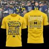 2024 Rose Bowl Game Champions Michigan Wolverines 2024 Logo Blue Design 3D T-Shirt