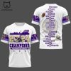 2024 Sugar Bowl Champions Washington Huskies Purple Design 3D Hoodie