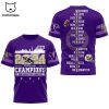 Pac-12 Football Champions Game Champions 2023 Washington Huskies Purple Design 3D T-Shirt